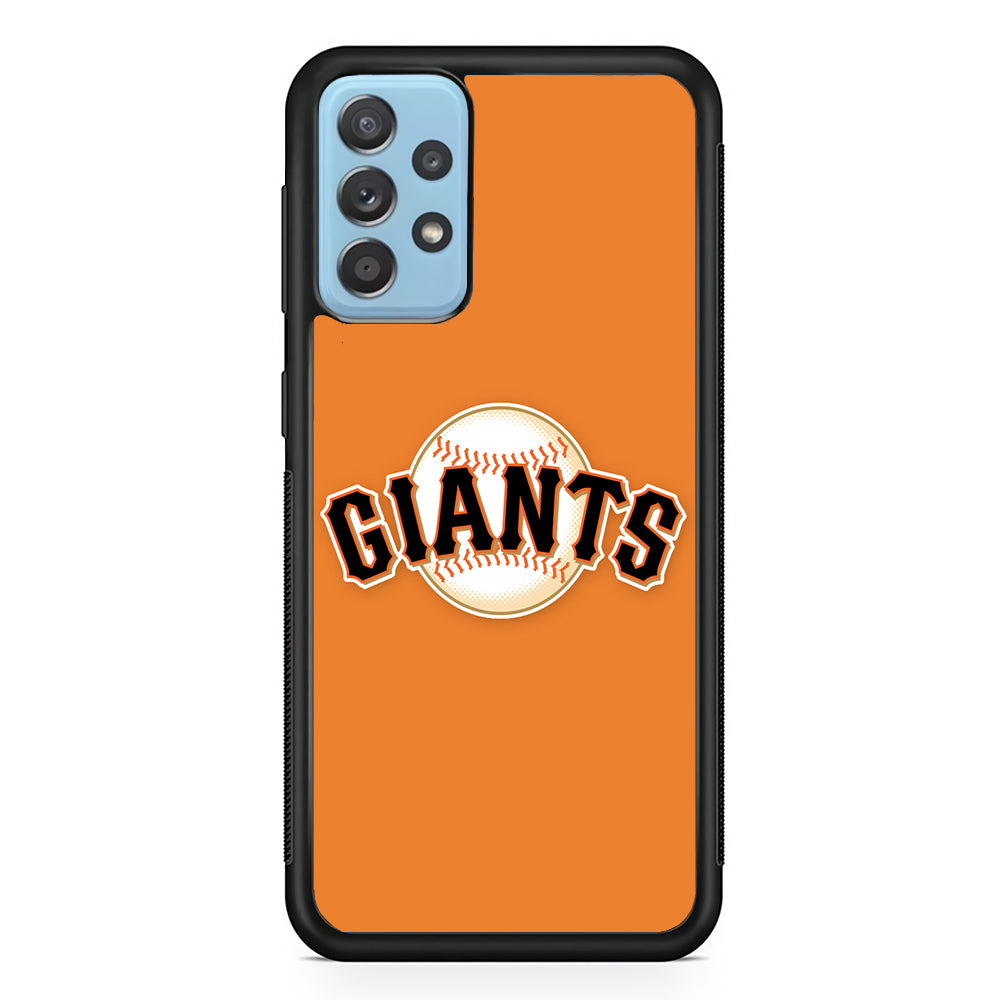 Baseball San Francisco Giants MLB 001 Samsung Galaxy A72 Case-Phone Case-Rubber Black (2D Case)-Altracase
