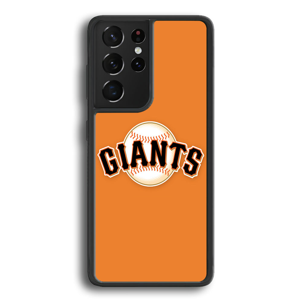 Baseball San Francisco Giants MLB 001 Samsung Galaxy S21 Ultra Case-Phone Case-Rubber Black (2D Case)-Altracase