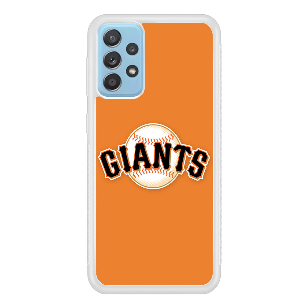 Baseball San Francisco Giants MLB 001 Samsung Galaxy A72 Case-Phone Case-Rubber White (2D Case)-Altracase