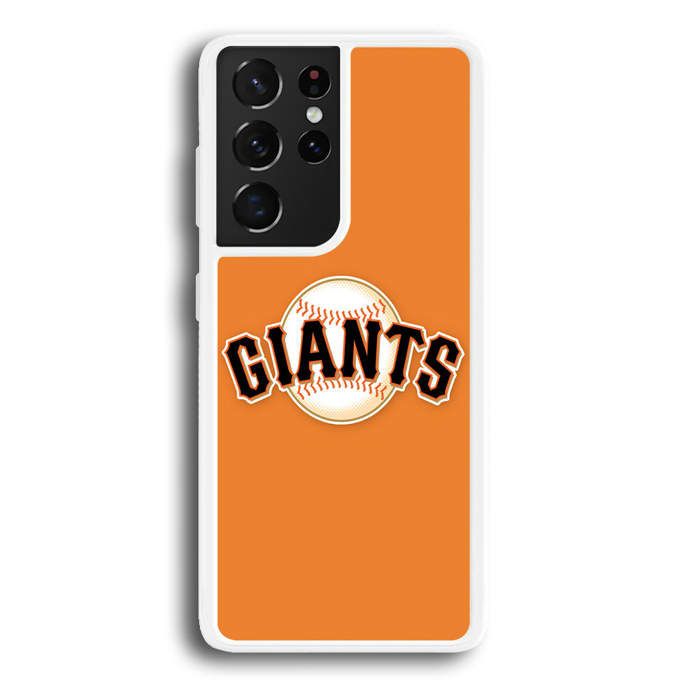 Baseball San Francisco Giants MLB 001 Samsung Galaxy S21 Ultra Case-Phone Case-Rubber White (2D Case)-Altracase
