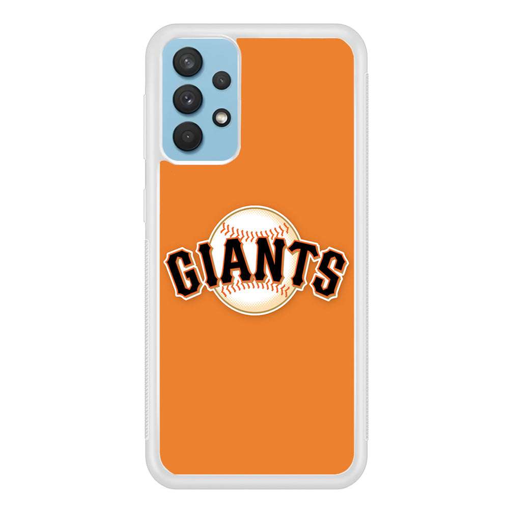 Baseball San Francisco Giants MLB 001 Samsung Galaxy A32 Case-Phone Case-Rubber White (2D Case)-Altracase