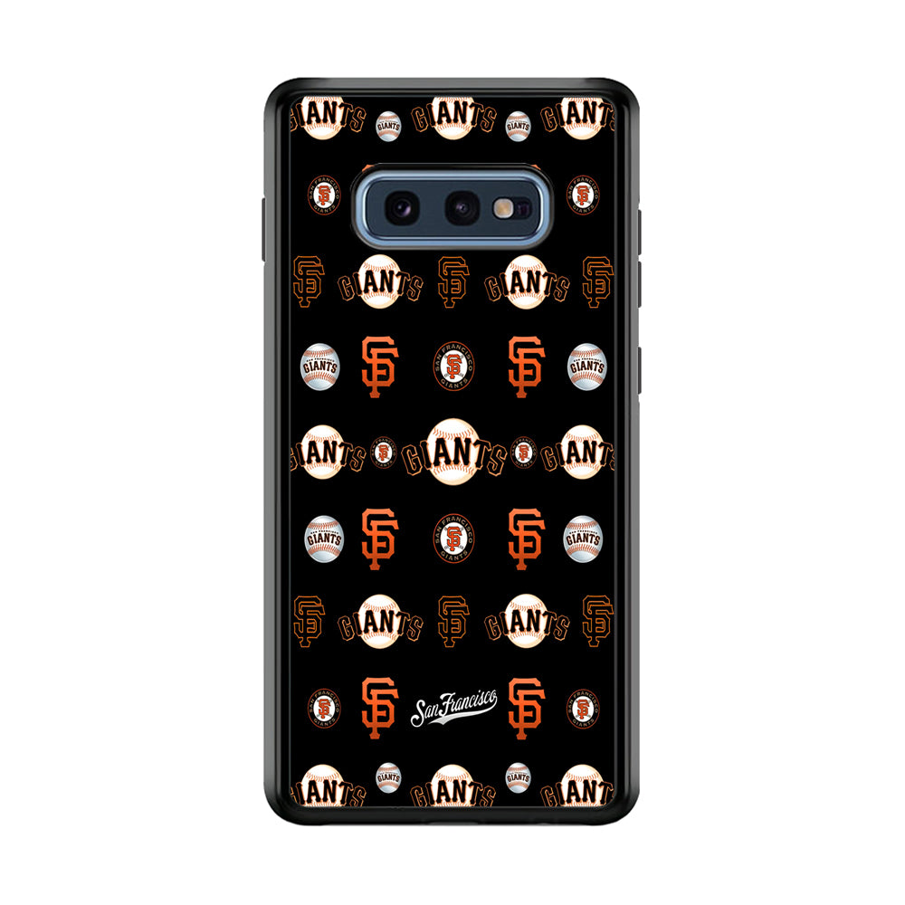 Baseball San Francisco Giants MLB 002 Samsung Galaxy S10E Case-Phone Case-Rubber Black (2D Case)-Altracase