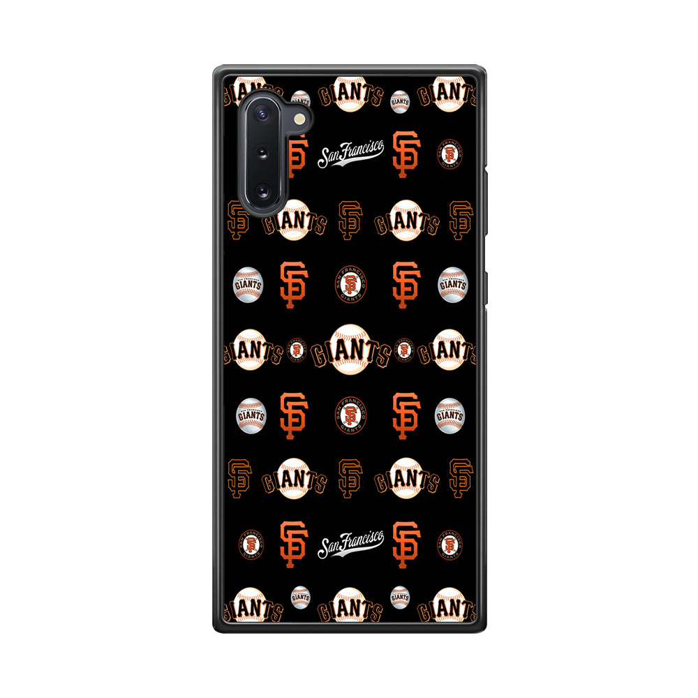 Baseball San Francisco Giants MLB 002 Samsung Galaxy Note 10 Case-Phone Case-Rubber Black (2D Case)-Altracase