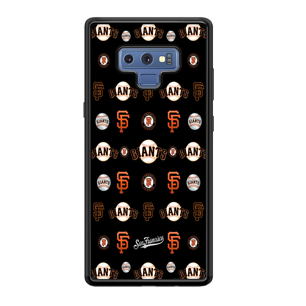 Baseball San Francisco Giants MLB 002 Samsung Galaxy Note 9 Case-Phone Case-Rubber Black (2D Case)-Altracase