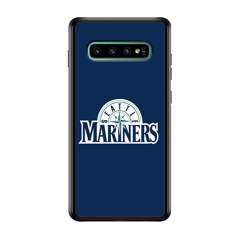 Baseball Seattle Mariners MLB 001 Samsung Galaxy S10 Case-Phone Case-Rubber Black (2D Case)-Altracase