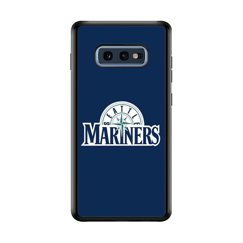Baseball Seattle Mariners MLB 001 Samsung Galaxy S10E Case-Phone Case-Rubber Black (2D Case)-Altracase