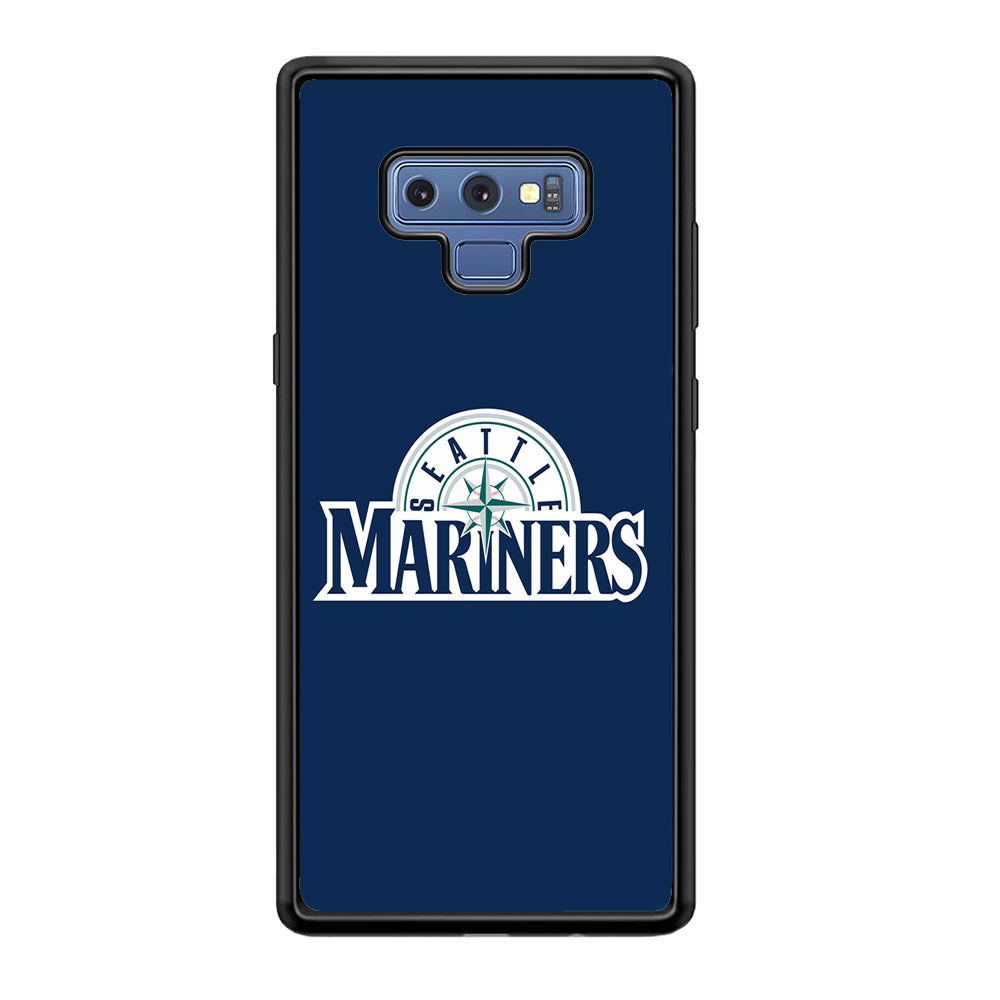 Baseball Seattle Mariners MLB 001 Samsung Galaxy Note 9 Case-Phone Case-Rubber Black (2D Case)-Altracase