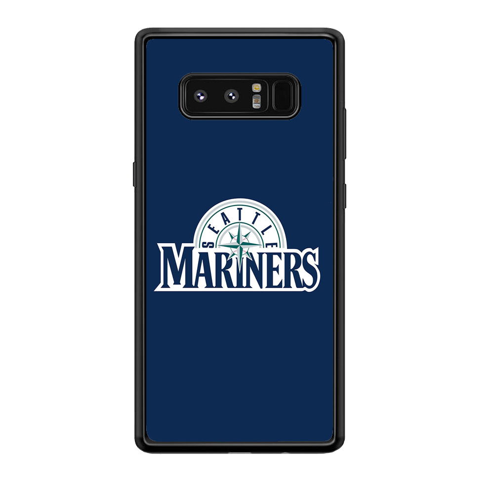 Baseball Seattle Mariners MLB 001 Samsung Galaxy Note 8 Case-Phone Case-Rubber Black (2D Case)-Altracase