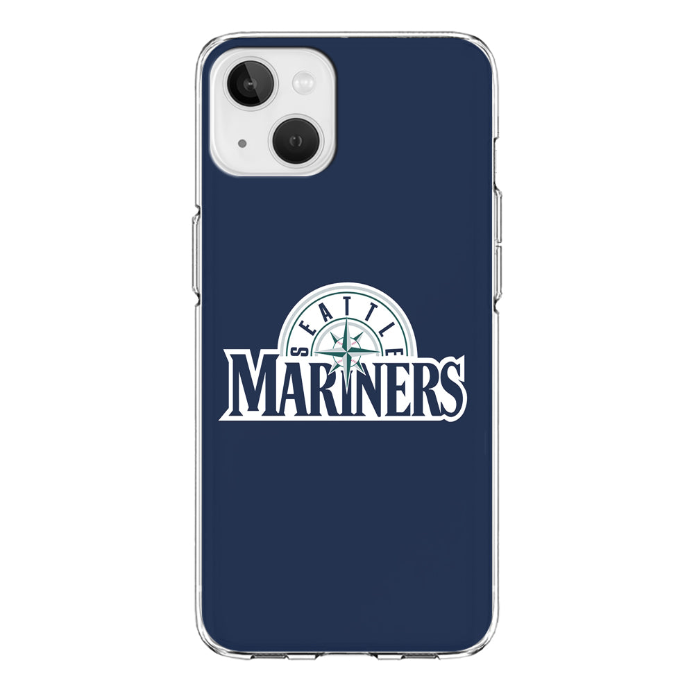 Baseball Seattle Mariners MLB 001 iPhone 15 Plus Case-Phone Case-Clear Soft Case-Altracase