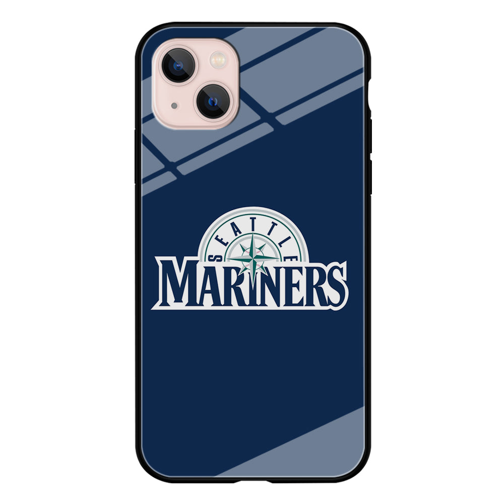 Baseball Seattle Mariners MLB 001 iPhone 15 Plus Case-Phone Case-Tempered Glass Case-Altracase