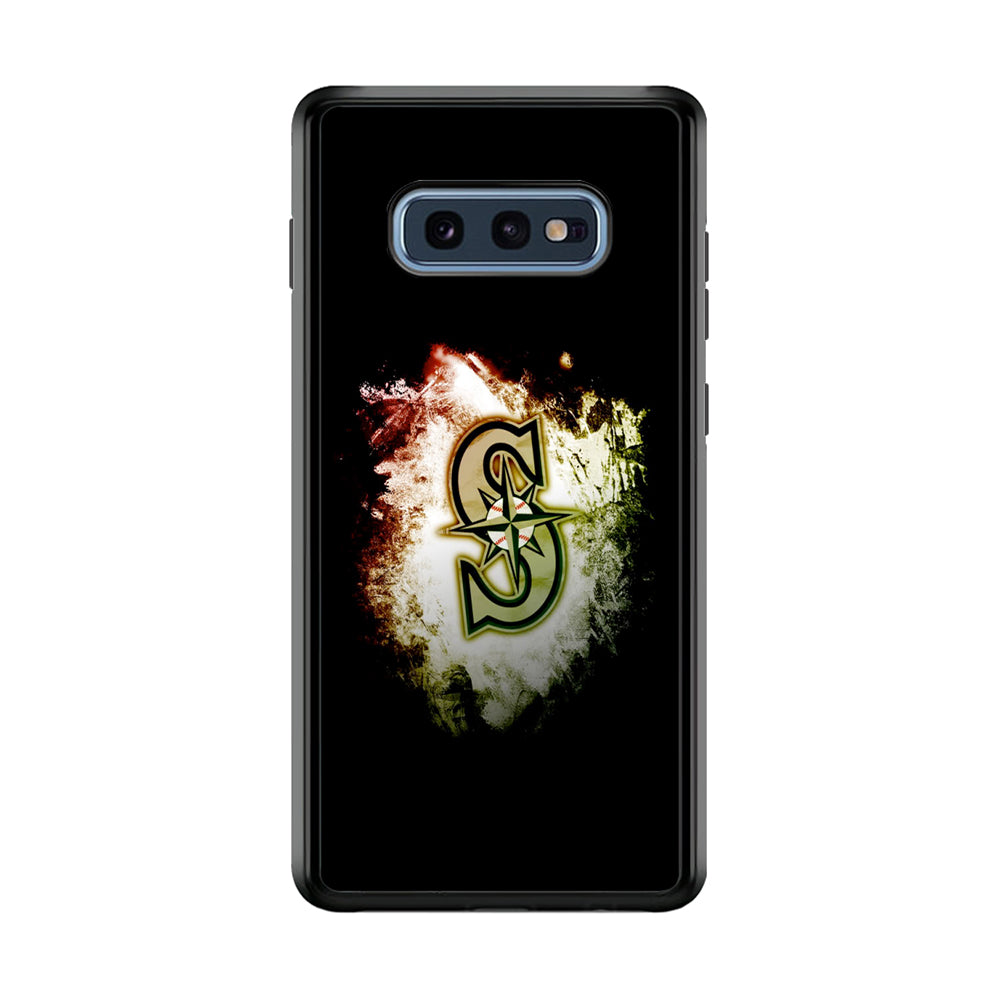 Baseball Seattle Mariners MLB 002 Samsung Galaxy S10E Case-Phone Case-Rubber Black (2D Case)-Altracase