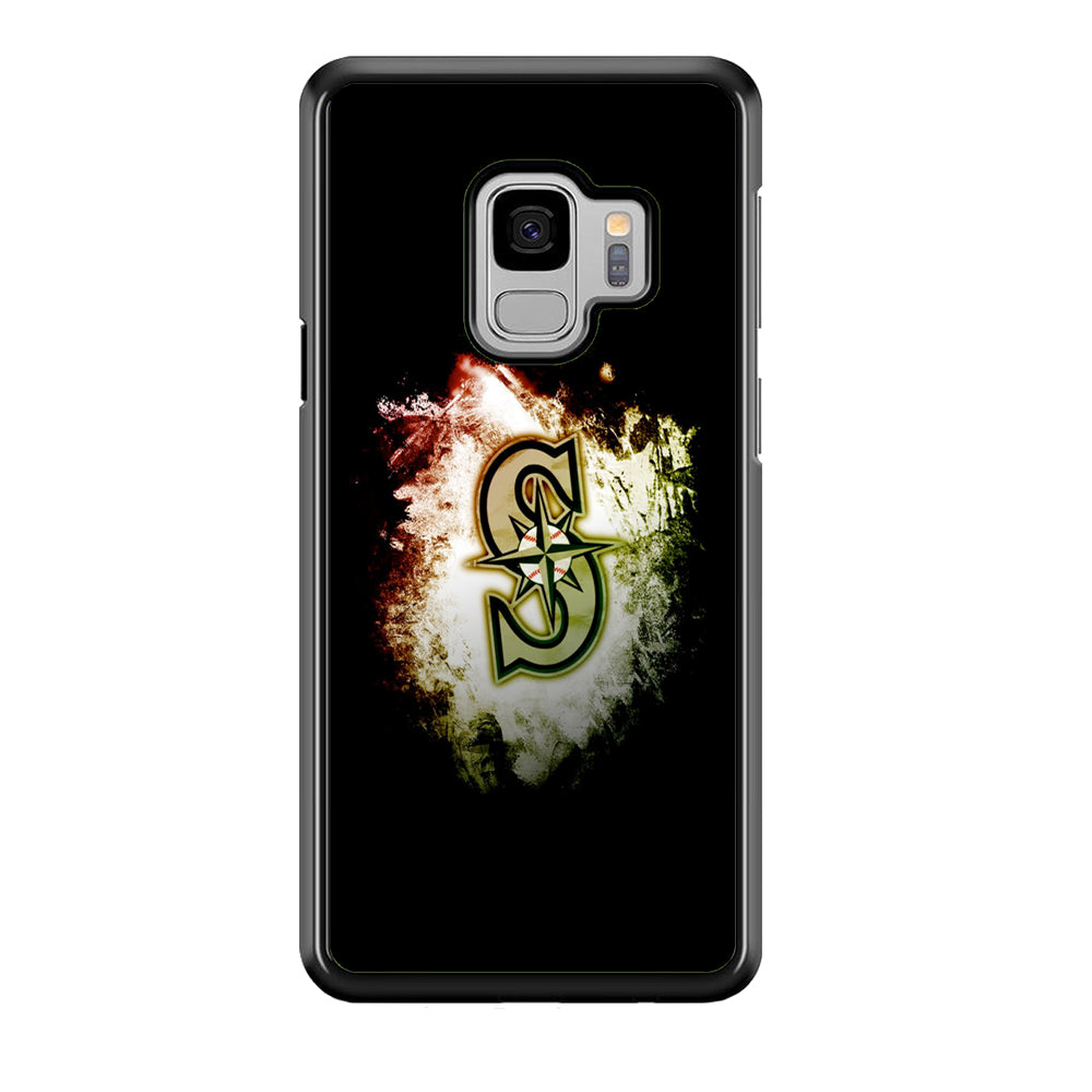 Baseball Seattle Mariners MLB 002 Samsung Galaxy S9 Case-Phone Case-Rubber Black (2D Case)-Altracase