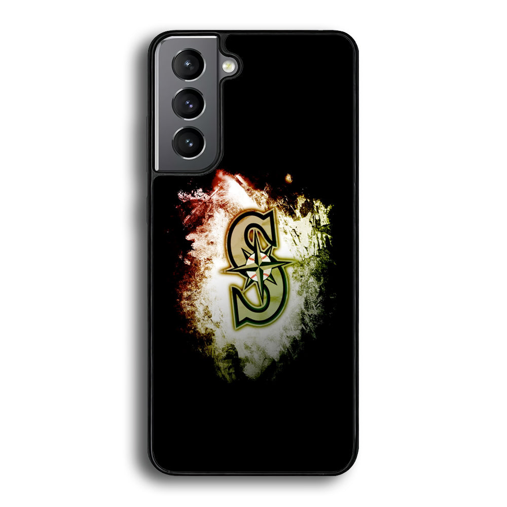 Baseball Seattle Mariners MLB 002 Samsung Galaxy S25 Plus Case-Phone Case-Rubber Black (2D Case)-Altracase