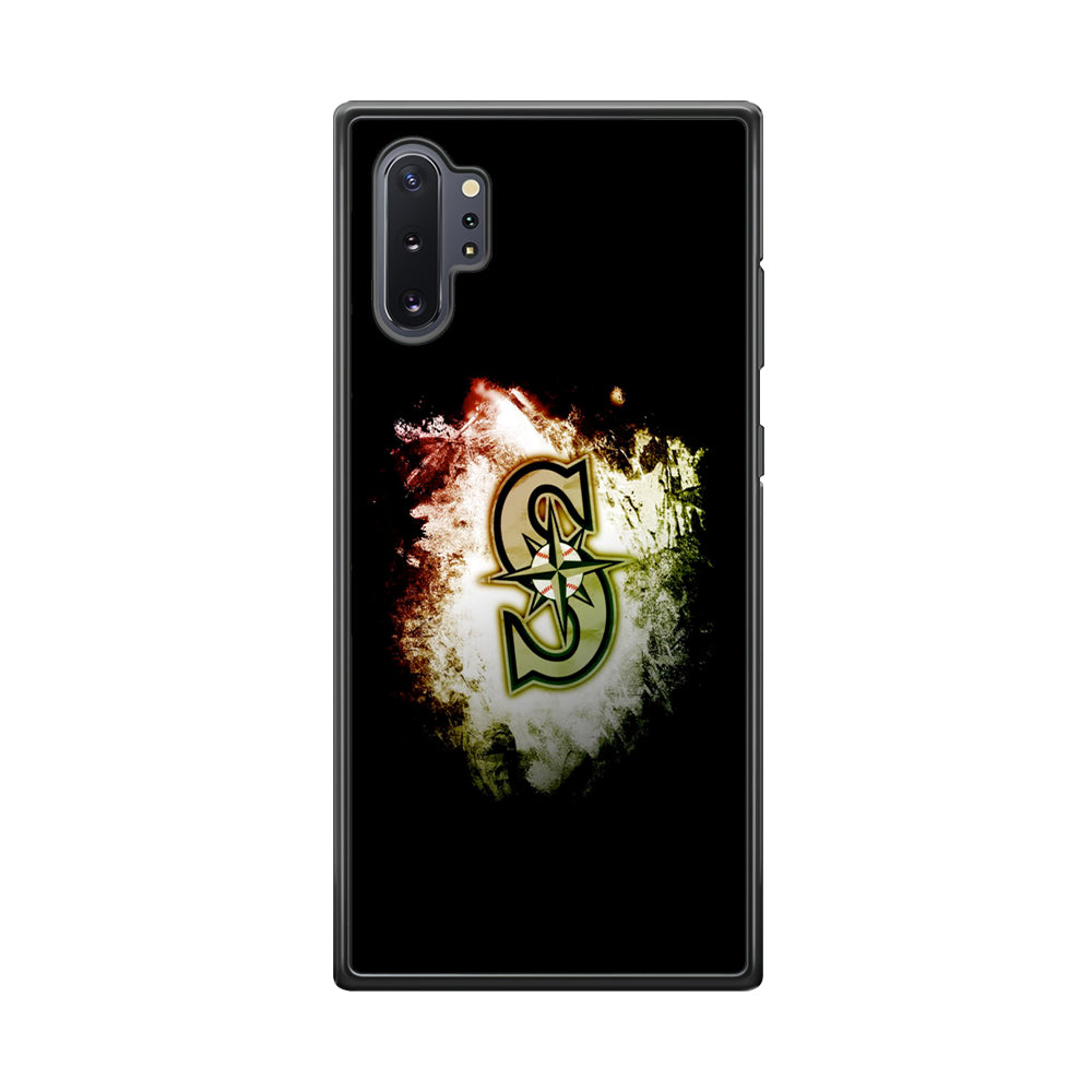 Baseball Seattle Mariners MLB 002 Samsung Galaxy Note 10 Plus Case-Phone Case-Rubber Black (2D Case)-Altracase