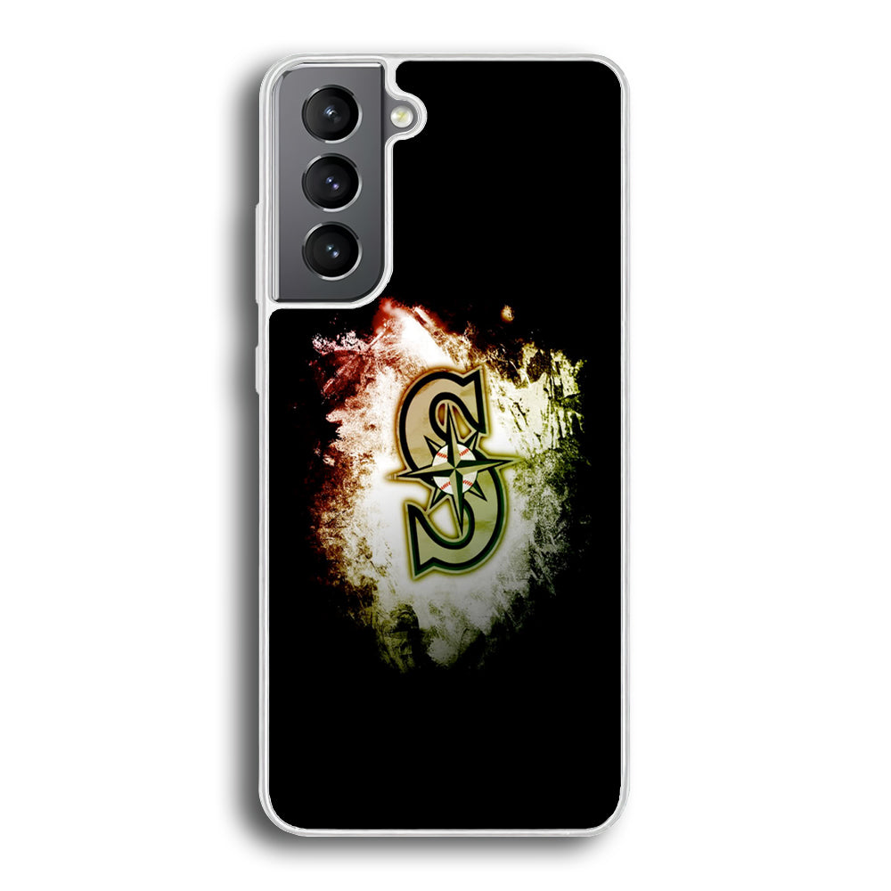 Baseball Seattle Mariners MLB 002 Samsung Galaxy S21 Plus Case-Phone Case-Rubber White (2D Case)-Altracase