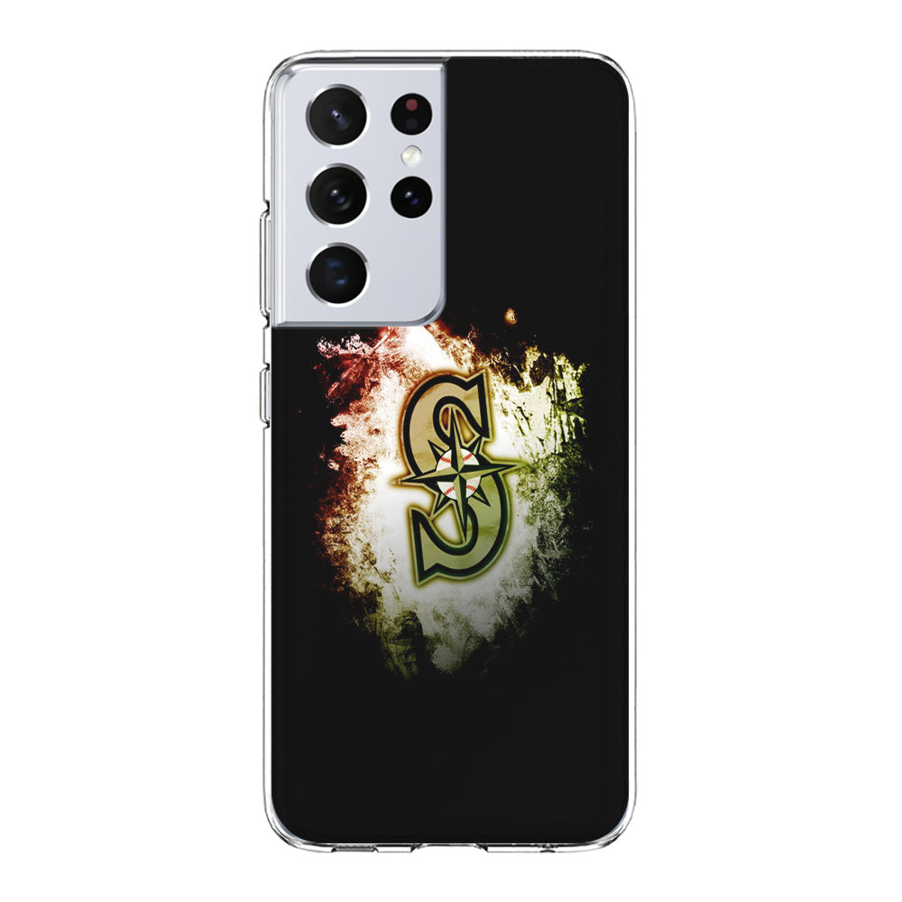 Baseball Seattle Mariners MLB 002 Samsung Galaxy S21 Ultra Case-Phone Case-Clear Soft Case-Altracase