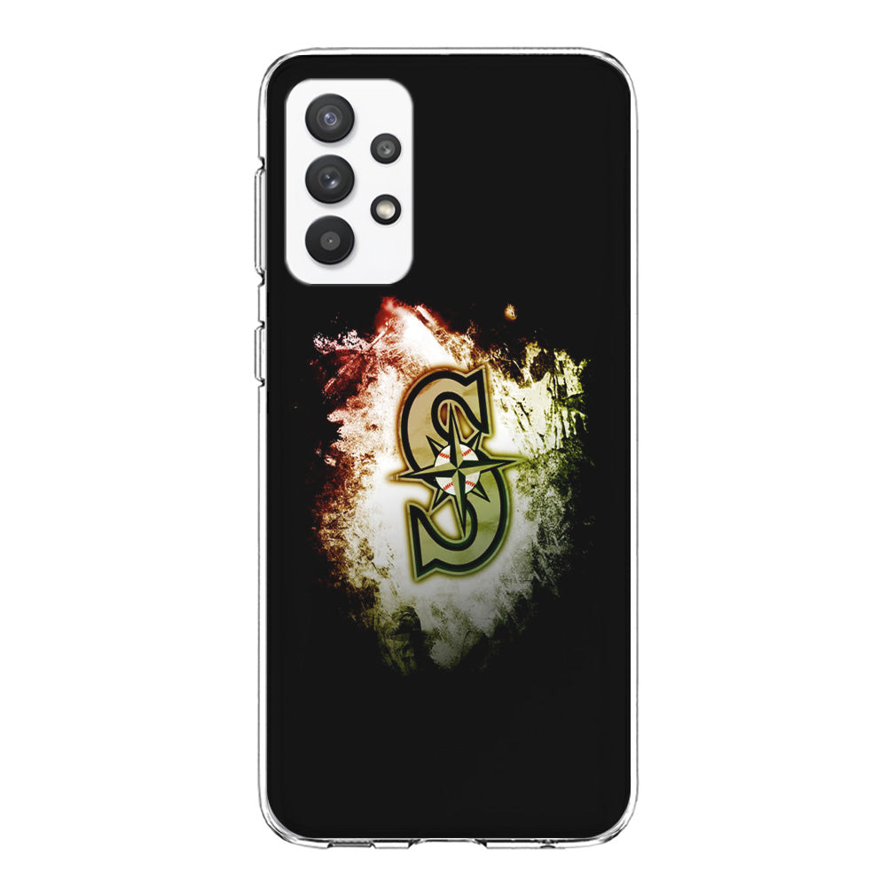 Baseball Seattle Mariners MLB 002 Samsung Galaxy A32 Case-Phone Case-Clear Soft Case-Altracase