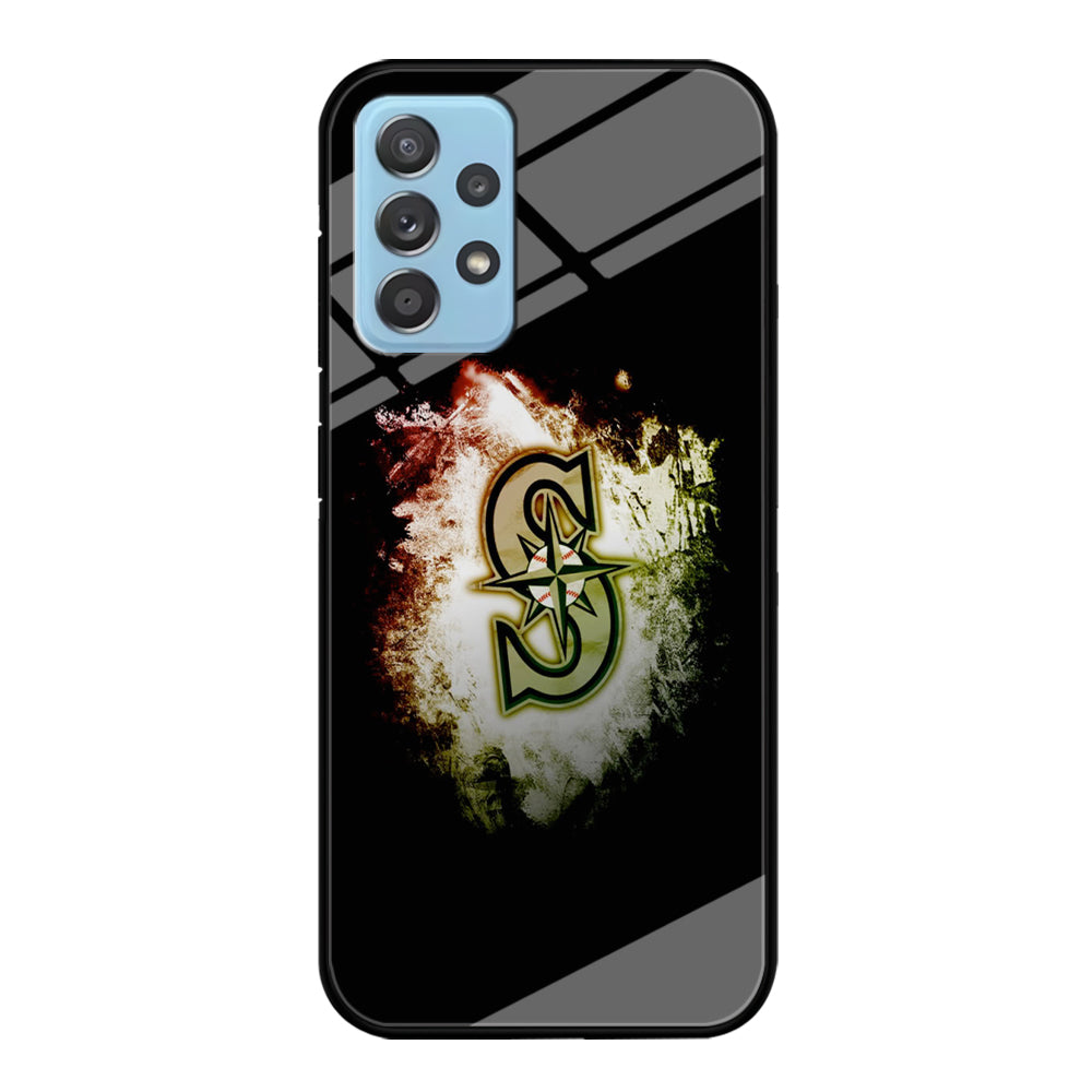 Baseball Seattle Mariners MLB 002 Samsung Galaxy A72 Case-Phone Case-Tempered Glass Case-Altracase