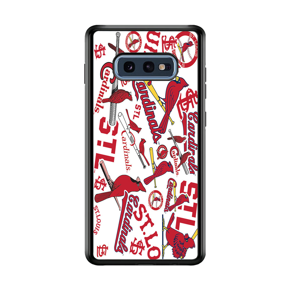 Baseball St. Louis Cardinals MLB 001 Samsung Galaxy S10E Case-Phone Case-Rubber Black (2D Case)-Altracase