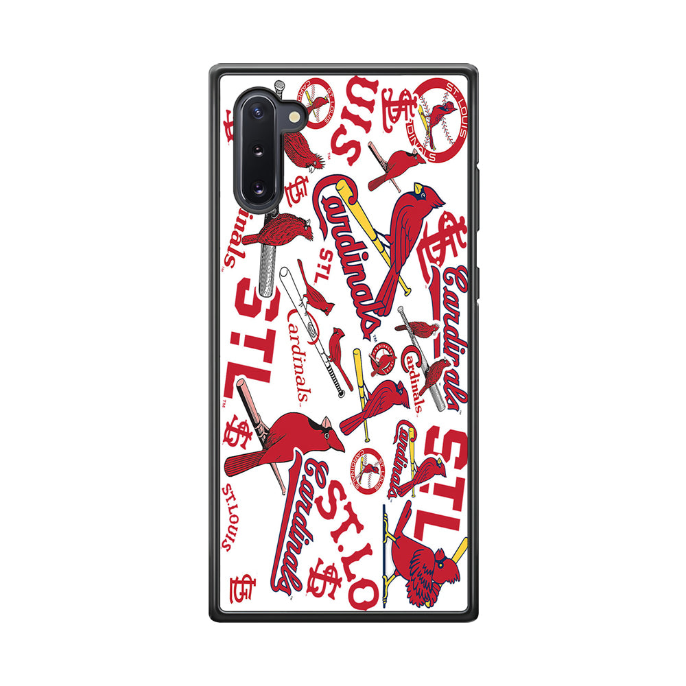 Baseball St. Louis Cardinals MLB 001 Samsung Galaxy Note 10 Case-Phone Case-Rubber Black (2D Case)-Altracase