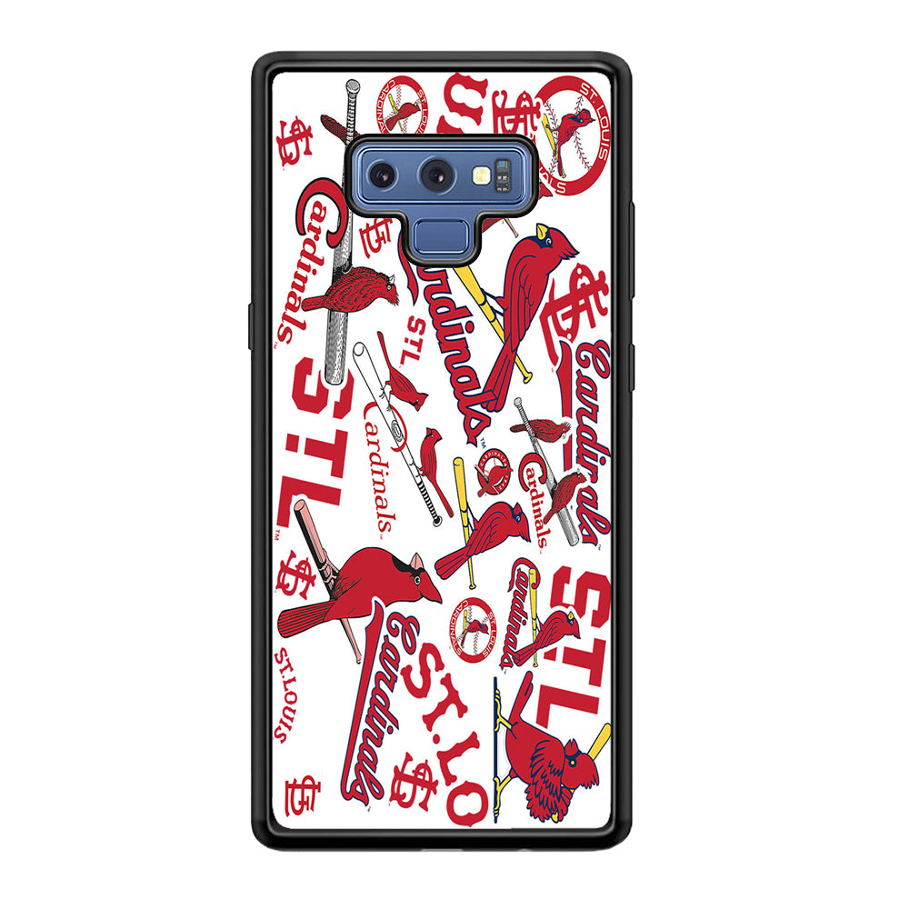 Baseball St. Louis Cardinals MLB 001 Samsung Galaxy Note 9 Case-Phone Case-Rubber Black (2D Case)-Altracase
