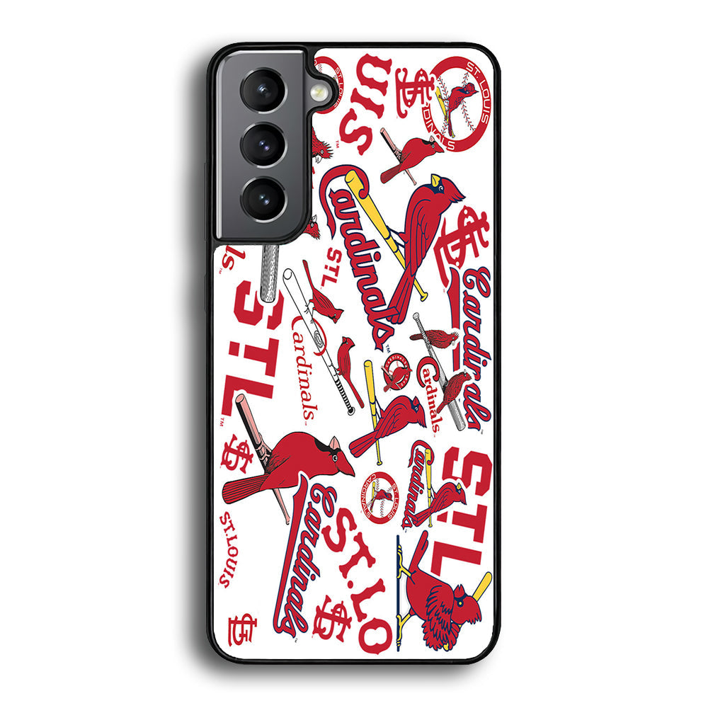 Baseball St. Louis Cardinals MLB 001 Samsung Galaxy S23 Plus Case-Phone Case-Rubber Black (2D Case)-Altracase