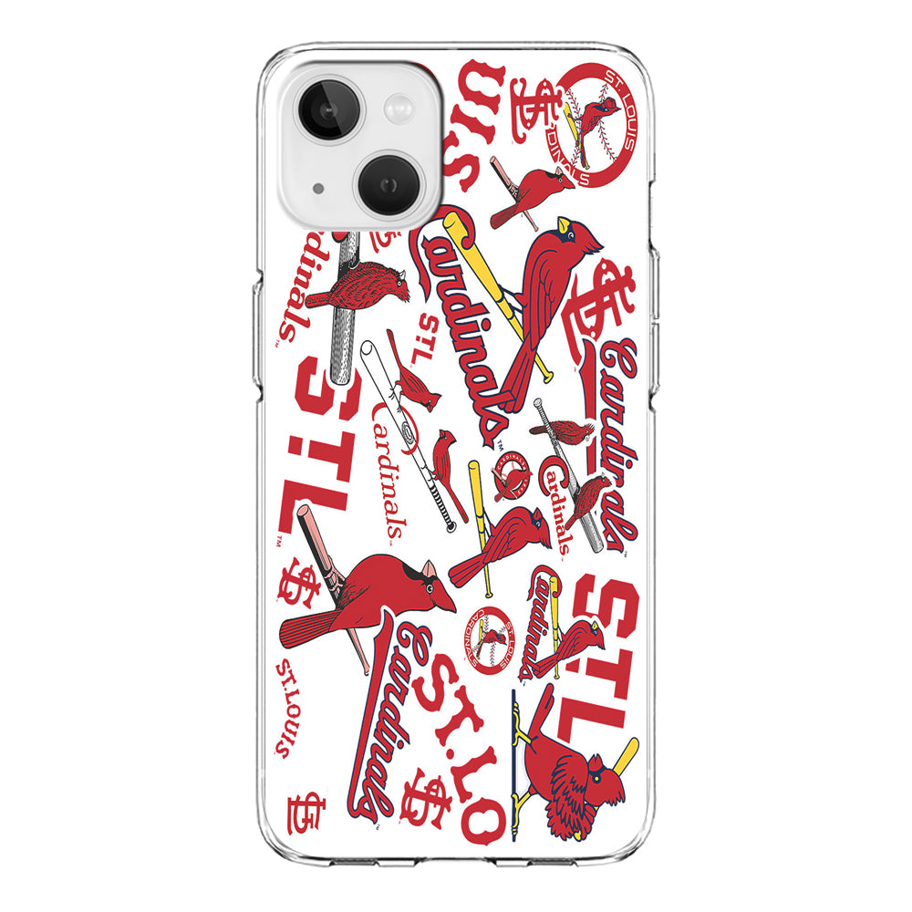 Baseball St. Louis Cardinals MLB 001 iPhone 15 Plus Case-Phone Case-Clear Soft Case-Altracase