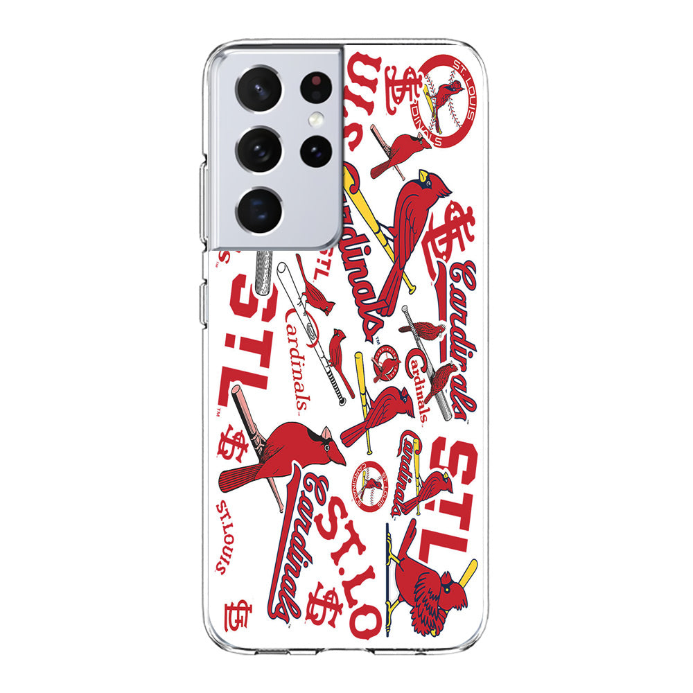 Baseball St. Louis Cardinals MLB 001 Samsung Galaxy S21 Ultra Case-Phone Case-Clear Soft Case-Altracase