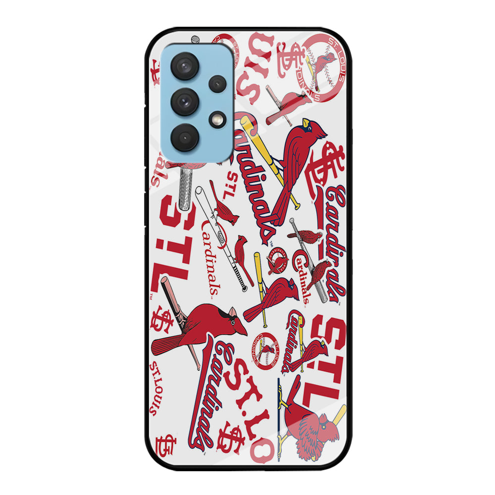 Baseball St. Louis Cardinals MLB 001 Samsung Galaxy A32 Case-Phone Case-Tempered Glass Case-Altracase
