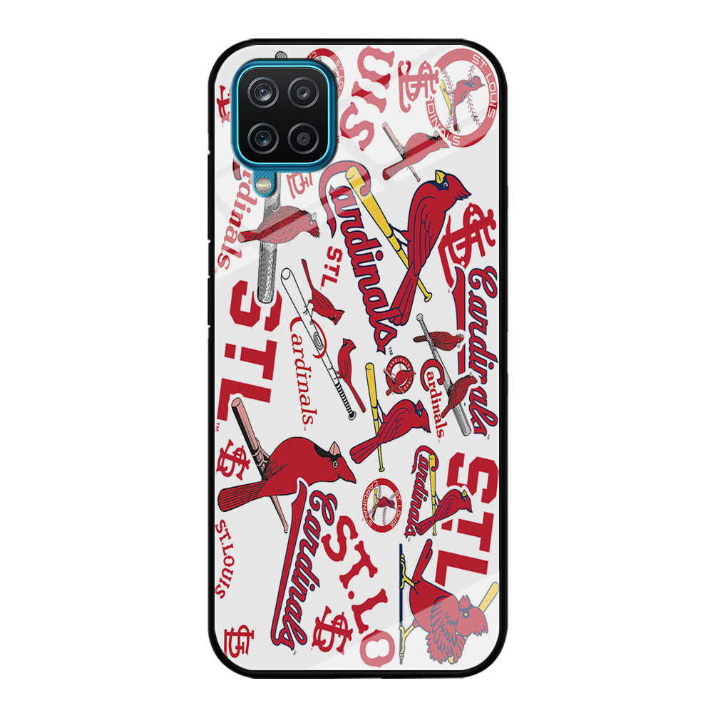 Baseball St. Louis Cardinals MLB 001 Samsung Galaxy A12 Case-Phone Case-Tempered Glass Case-Altracase