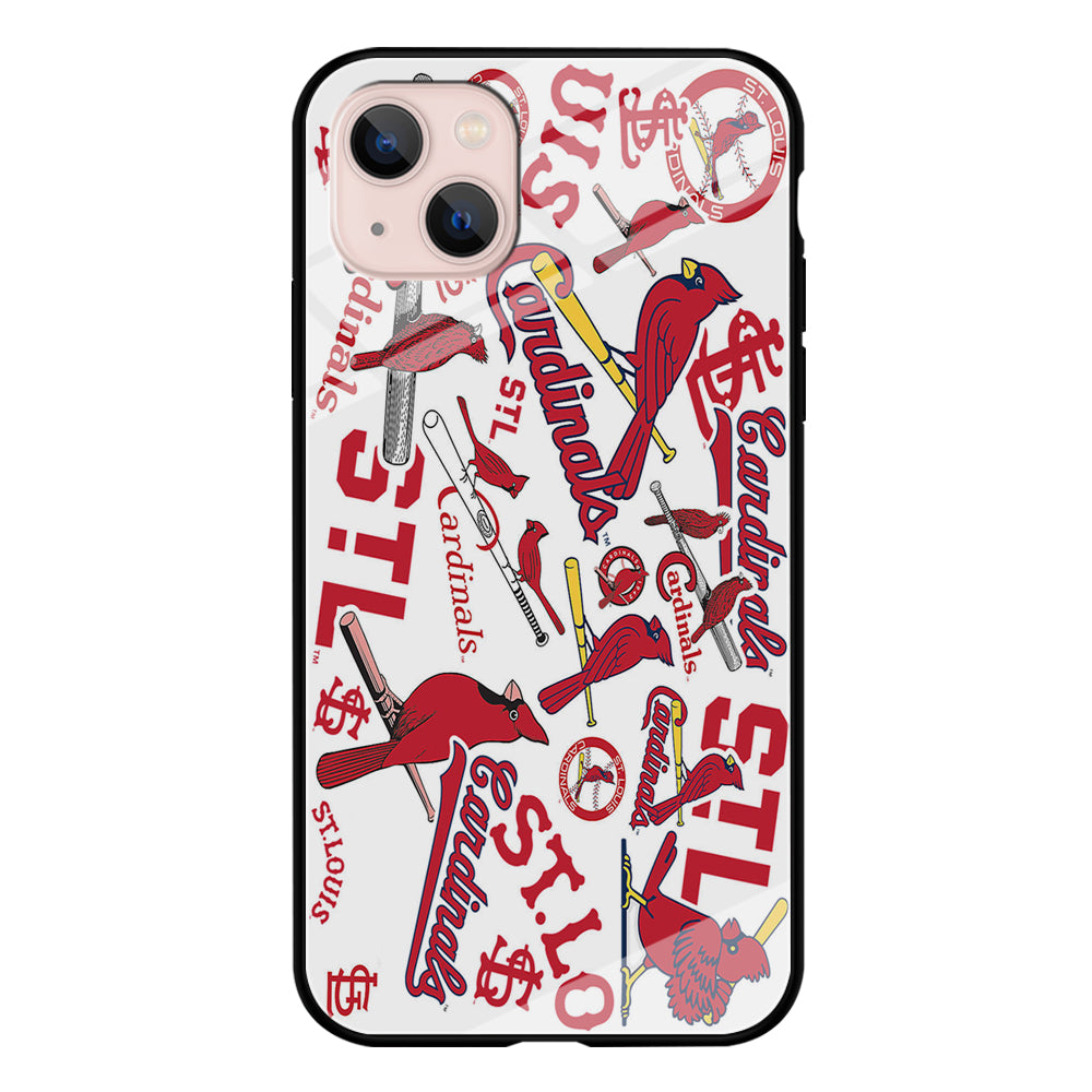 Baseball St. Louis Cardinals MLB 001 iPhone 15 Plus Case-Phone Case-Tempered Glass Case-Altracase