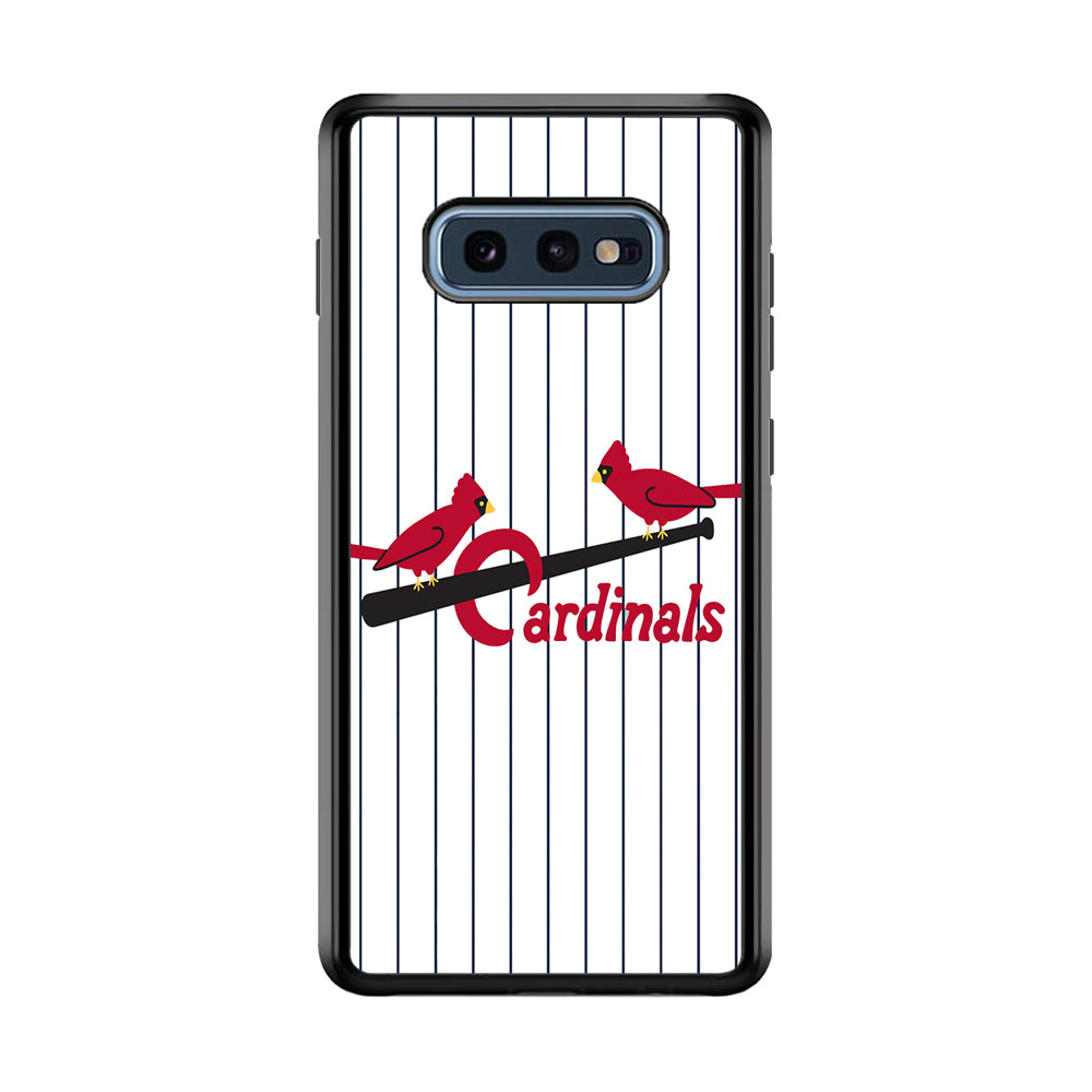 Baseball St. Louis Cardinals MLB 002 Samsung Galaxy S10E Case-Phone Case-Rubber Black (2D Case)-Altracase