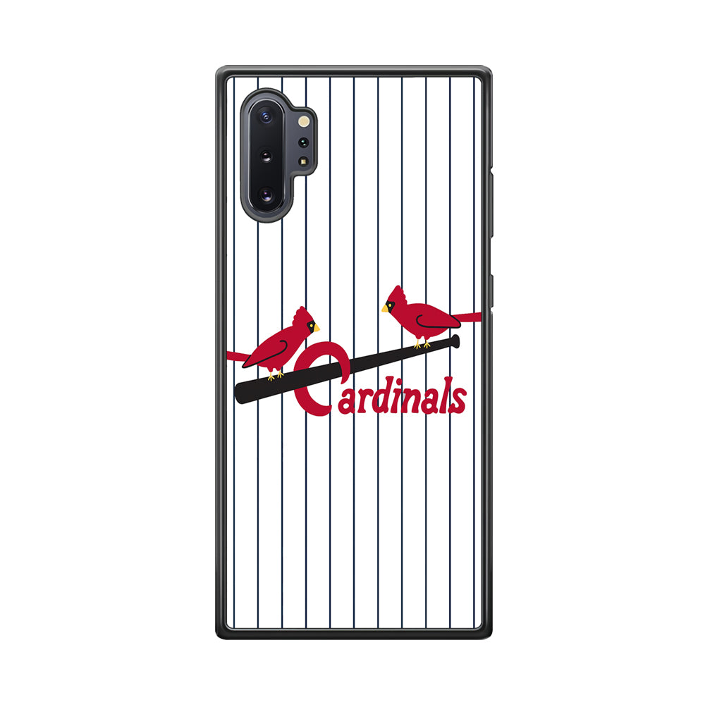 Baseball St. Louis Cardinals MLB 002 Samsung Galaxy Note 10 Plus Case-Phone Case-Rubber Black (2D Case)-Altracase