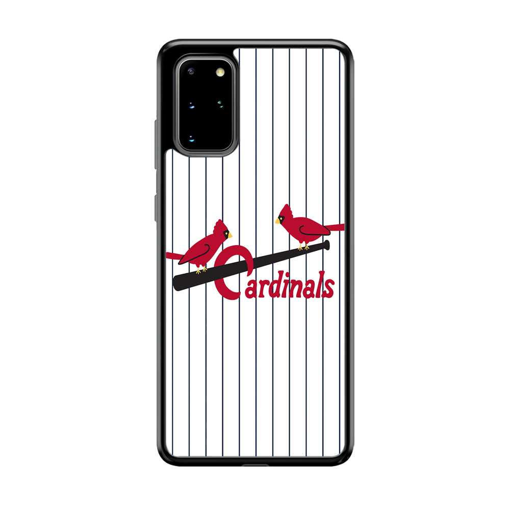 Baseball St. Louis Cardinals MLB 002 Samsung Galaxy S20 Plus Case-Phone Case-Rubber Black (2D Case)-Altracase