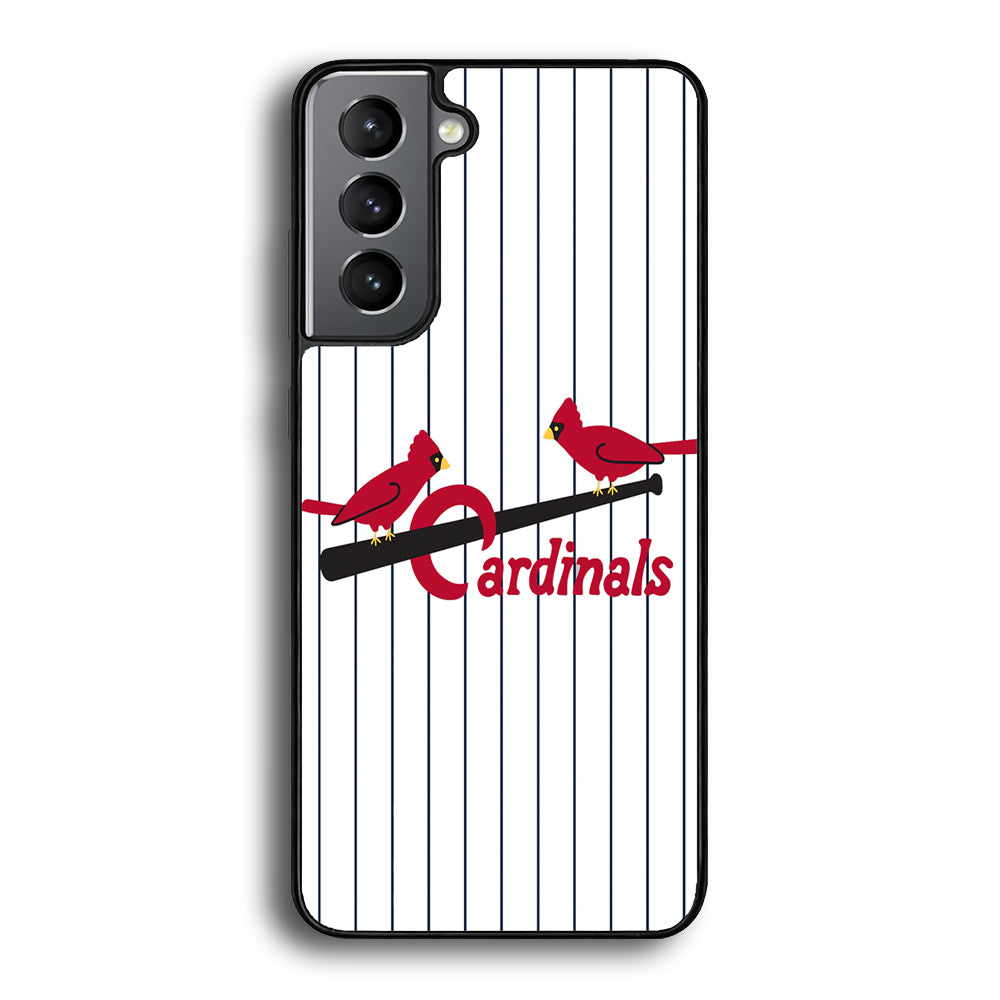 Baseball St. Louis Cardinals MLB 002 Samsung Galaxy S25 Case-Phone Case-Rubber Black (2D Case)-Altracase