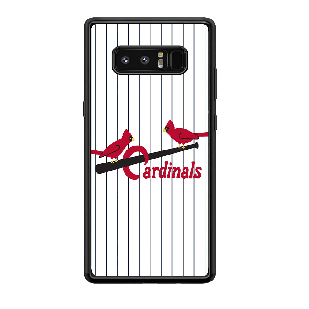 Baseball St. Louis Cardinals MLB 002 Samsung Galaxy Note 8 Case-Phone Case-Rubber Black (2D Case)-Altracase