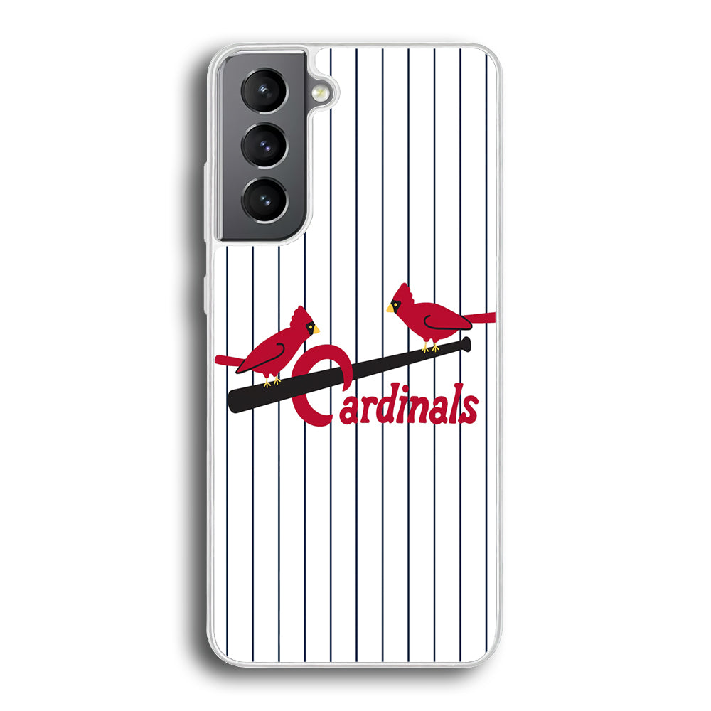 Baseball St. Louis Cardinals MLB 002 Samsung Galaxy S23 Plus Case-Phone Case-Rubber White (2D Case)-Altracase
