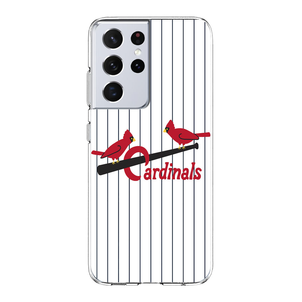 Baseball St. Louis Cardinals MLB 002 Samsung Galaxy S21 Ultra Case-Phone Case-Clear Soft Case-Altracase