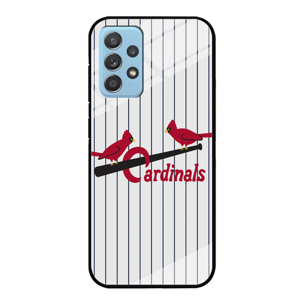 Baseball St. Louis Cardinals MLB 002 Samsung Galaxy A72 Case-Phone Case-Tempered Glass Case-Altracase