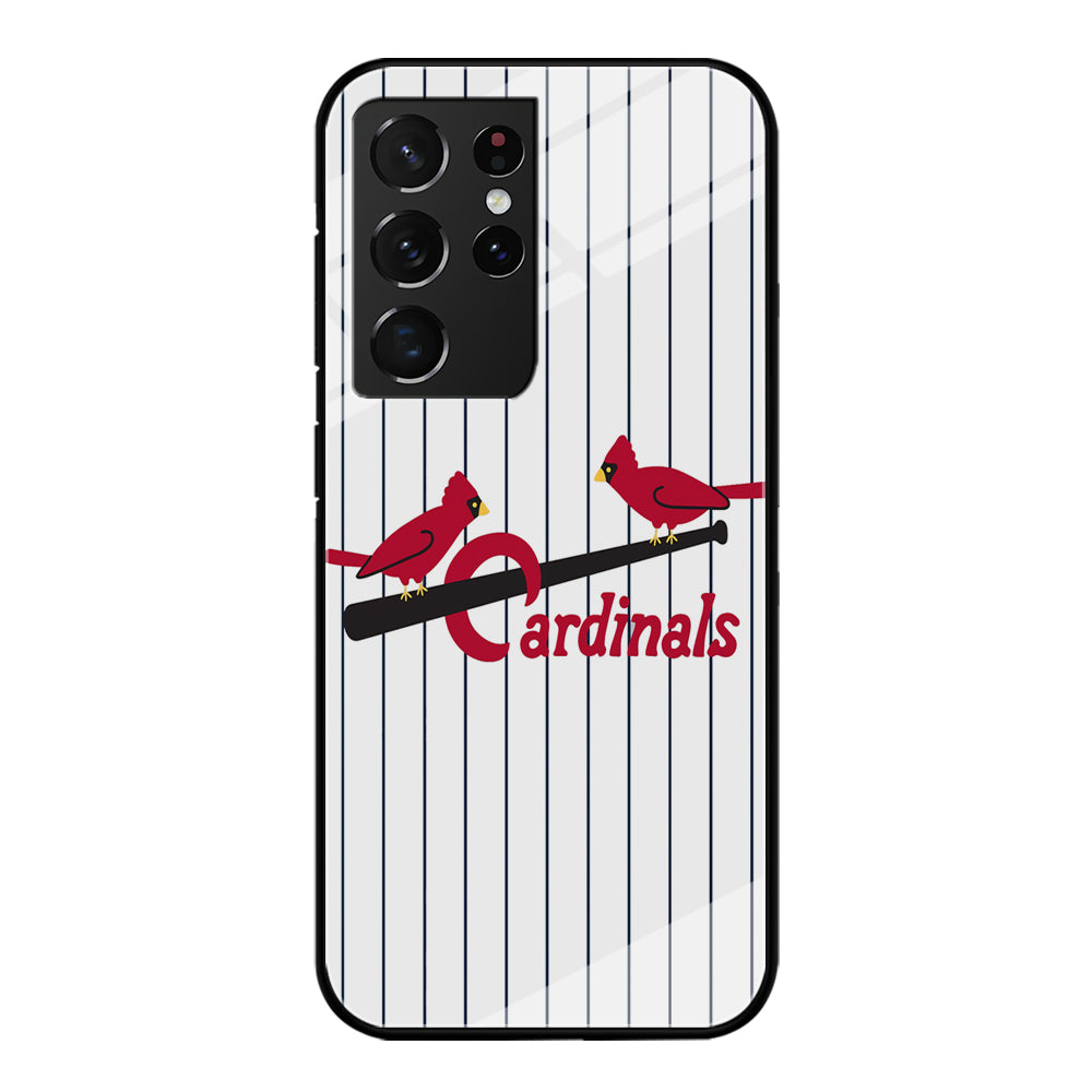Baseball St. Louis Cardinals MLB 002 Samsung Galaxy S21 Ultra Case-Phone Case-Tempered Glass Case-Altracase