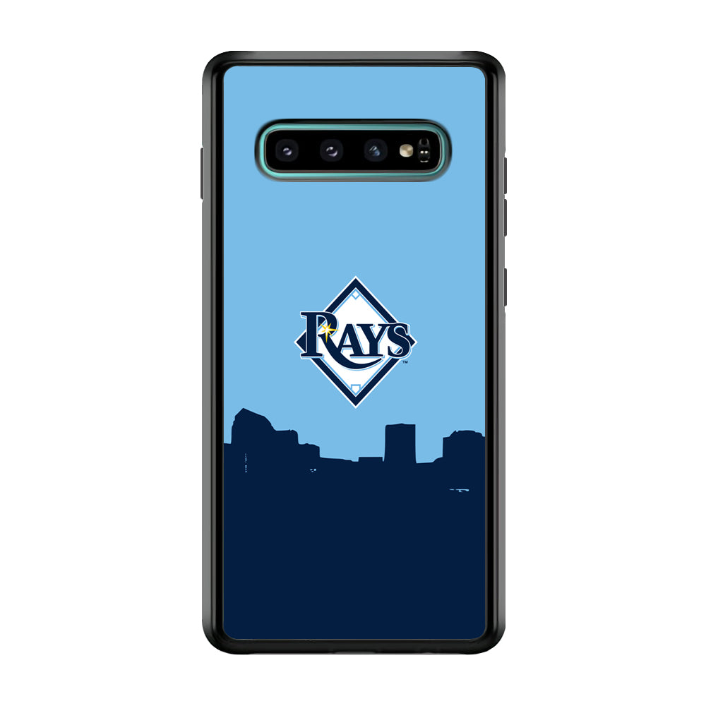 Baseball Tampa Bay Rays MLB 001 Samsung Galaxy S10 Case-Phone Case-Rubber Black (2D Case)-Altracase