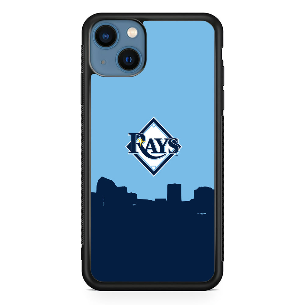 Baseball Tampa Bay Rays MLB 001 iPhone 15 Plus Case-Phone Case-Rubber Black (2D Case)-Altracase