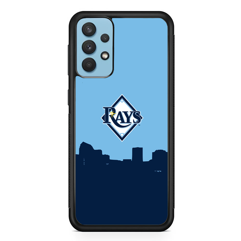 Baseball Tampa Bay Rays MLB 001 Samsung Galaxy A32 Case-Phone Case-Rubber Black (2D Case)-Altracase