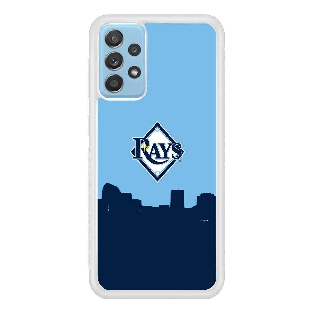 Baseball Tampa Bay Rays MLB 001 Samsung Galaxy A52 Case-Phone Case-Rubber White (2D Case)-Altracase