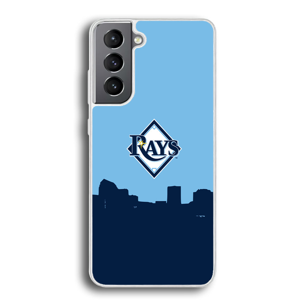 Baseball Tampa Bay Rays MLB 001 Samsung Galaxy S24 Case-Phone Case-Rubber White (2D Case)-Altracase