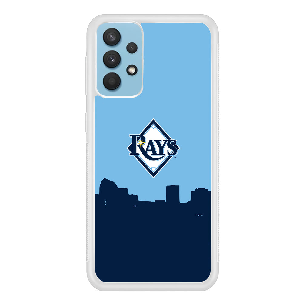Baseball Tampa Bay Rays MLB 001 Samsung Galaxy A32 Case-Phone Case-Rubber White (2D Case)-Altracase