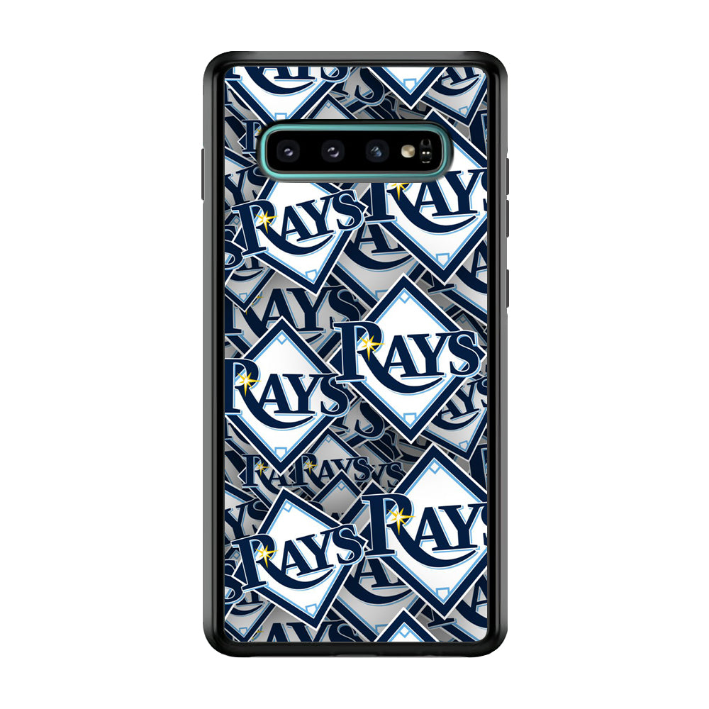 Baseball Tampa Bay Rays MLB 002 Samsung Galaxy S10 Case-Phone Case-Rubber Black (2D Case)-Altracase