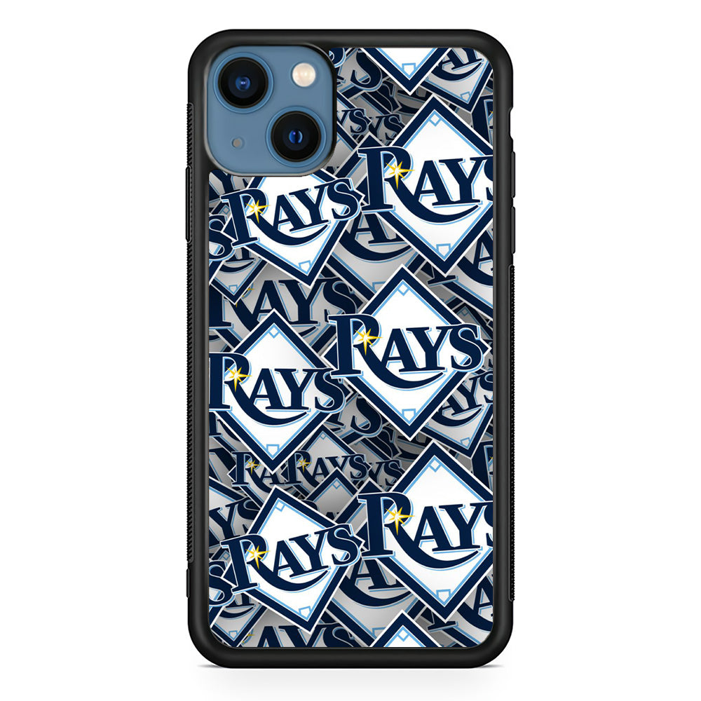 Baseball Tampa Bay Rays MLB 002 iPhone 15 Plus Case-Phone Case-Rubber Black (2D Case)-Altracase