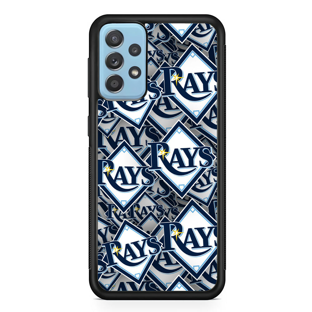 Baseball Tampa Bay Rays MLB 002 Samsung Galaxy A52 Case-Phone Case-Rubber Black (2D Case)-Altracase