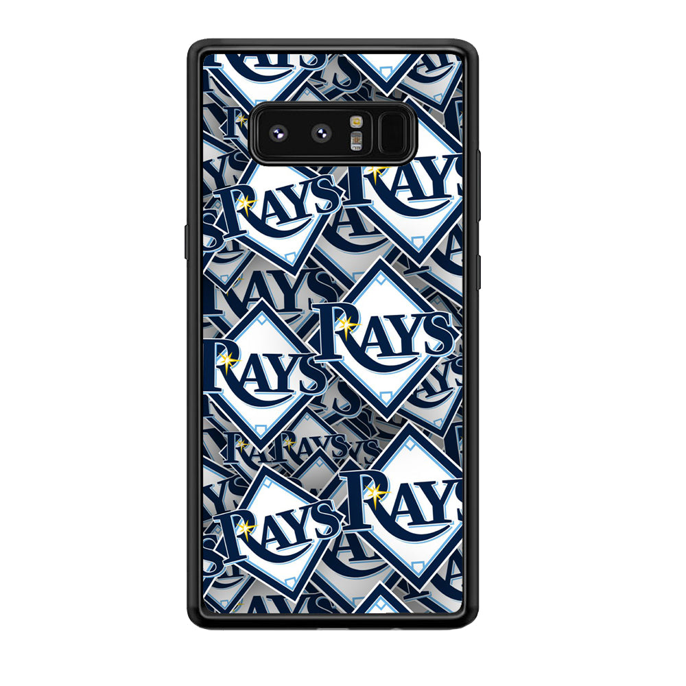 Baseball Tampa Bay Rays MLB 002 Samsung Galaxy Note 8 Case-Phone Case-Rubber Black (2D Case)-Altracase